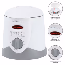 Clatronic FFR 2916 Singolo 1 L Indipendente 900 W Friggitrice Grigio, Bianco - Vista aggiuntiva 5