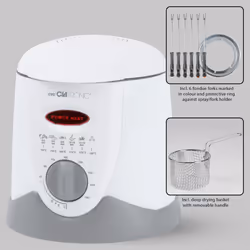 Clatronic FFR 2916 Singolo 1 L Indipendente 900 W Friggitrice Grigio, Bianco - Vista aggiuntiva 6