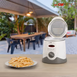 Clatronic FFR 2916 Singolo 1 L Indipendente 900 W Friggitrice Grigio, Bianco - Vista aggiuntiva 7