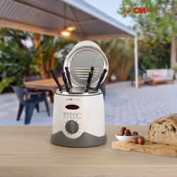 Clatronic FFR 2916 Singolo 1 L Indipendente 900 W Friggitrice Grigio, Bianco - Vista aggiuntiva 8