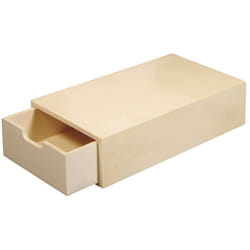 Rayher Hobby - Rayher 62601000 Scatola in legno fsc Mix Credit, 20 x 10 x 5 cm, tasca interna estraibile