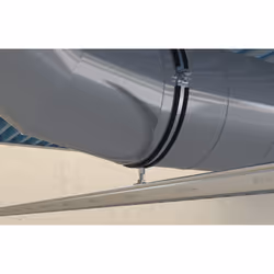 Fischer 79502 morsa Fascetta per tubo Nero, Acciaio