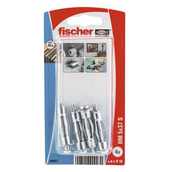 Fischer 90927 ancoraggio a vite e tassello 4 pz Tassello per muro cavo (molly) 37 mm