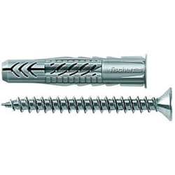 Fischer 94761 ancoraggio a vite e tassello 10 pz Tassello a muro 60 mm