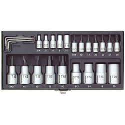 Proxxon - Serie di bussole torx con attacco da 1/4' 1/2' 24 pz 23102