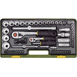 Proxxon - Industrial Super-set Kit di chiavi a bussola imperiale (pollici) 1/4 (6.3 mm), 1/2 (12.5 mm) 65 parti 23294