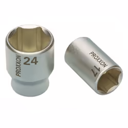 Chiavi a bussola 1/2 15 mm PROXXON modello 23414 Chiavi a bussola 1/2" A partire da 19 mm tornite dal lato dell'attacco quadr ...