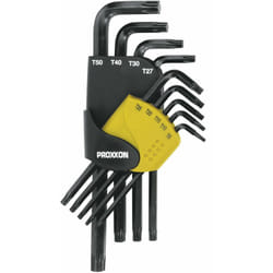 Proxxon - Serie di chiavi torx angolate 8-50 mm 9 pz 23944