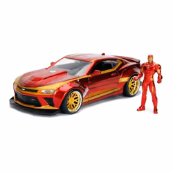 Simba Toys Marvel Ironman Chevy Camaro Ss Del 2016 In Scala 1:24 Con Personaggio Di Ironman In Die Cast - Vista aggiuntiva 2