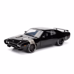 Jada Toys Fast & Furious FF8 1972 Plymouth GTX 1:24, Auto, Fast & Furious, 14 anno/i, Metallo, Plastica, Nero