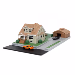 Jada Toys F&F Nano Dom's House Display Diorama, Statua da collezione, Film e serie TV