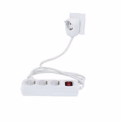 REV 0012392114, 2 m, Interno, 1,5 mm², Bianco, 4 presa(e) AC, 3500 W