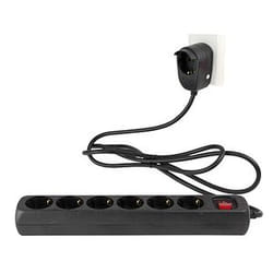 REV 0012692514 prolunghe e multiple 2 m 7 presa(e) AC Interno Nero