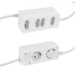 REV 0012691109 prolunghe e multiple 1,4 m 6 presa(e) AC Interno Bianco