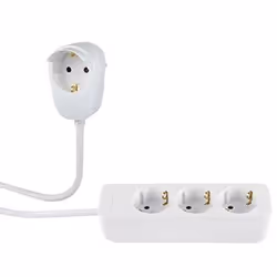 REV 0012312114, 2 m, Interno, 1,5 mm², Bianco, 4 presa(e) AC, 230 V
