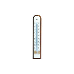 Fraschetti - termometro monocolonna da parete legno noce per interni mm 200x38 (00379)