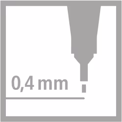 STABILO Fineliner - point 88 - Pack da 3 - Nero/Blu/Rosso - Vista aggiuntiva 4