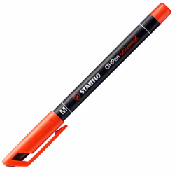 STABILO OHPen universal permanent, 4 Pack marcatore permanente Tipo di punta Nero, Blu, Verde, Rosso 4 pz