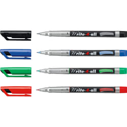 STABILO Write-4-all marcatore permanente Nero, Blu, Verde, Rosso 4 pz