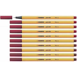 Liderpapel - confezione 10Pz Fineliner Point 88 Rosso Cremi