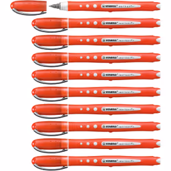 STABILO worker+ colorful, Penna stick a sfera, Rosso, Rosso, 0,5 mm, Ambidestro, Germania