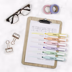 STABILO swing cool Pastel evidenziatore 4 pz Punta smussata Blu, Verde, Rosa, Viola - Vista aggiuntiva 5