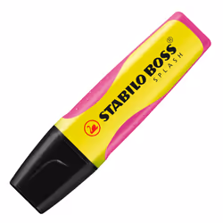 STABILO BOSS SPLASH, 1 pz, Giallo, Punta smussata, 2 mm, 5 mm, Inchiostro a base di acqua