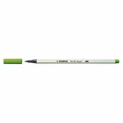 STABILO Pen 68 brush, Medio, 1 colori, Verde chiaro, Punta del pennello, Fibra, Verde, Bianco