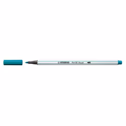 STABILO Pen 68 brush, Medio, 1 colori, Blu, Turchese, Punta del pennello, Fibra, Blu, Turchese