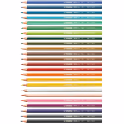 STABILO Matita colorata Ecosostenibile - GREENcolors - ARTYLine - Astuccio da 24 - Colori assortiti