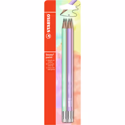 STABILO Matita in grafite - swano Pastel - Gradazione HB - Pack da 4 - Verde Menta/Glicine/Rosa Pesca/Rosa Antico, HB, Multic ...