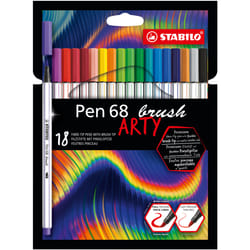 STABILO Pen 68 brush ARTY marcatore Colori assortiti 18 pz