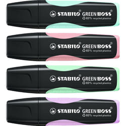 STABILO GREEN BOSS Pastel evidenziatore 15 pz Punta smussata Lillà, Menta, Rosa, Turchese