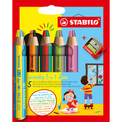 STABILO woody 3 in 1 duo Multicolore 5 pz
