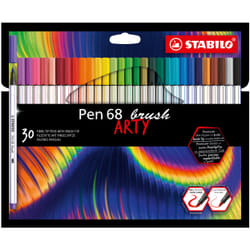 STABILO Pen 68 brush ARTY marcatore Colori assortiti 30 pz