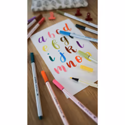 STABILO Pen 68 brush marcatore Marrone 1 pz