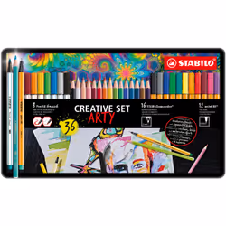 STABILO ARTY creative set, 36 pz, Multicolore, Germania, 200 mm, 333 mm, 32 mm