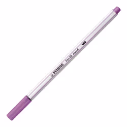 STABILO Pen 68 brush, 1 colori, Viola, Punta del pennello, Fibra, Viola, Bianco, Esagonale