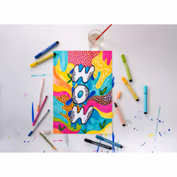 STABILO Pen 68 MAX marcatore Nero, Blu, Rosso 4 pz - Vista aggiuntiva 5