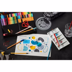 STABILO ARTY Creative Set marcatore Medio Blu, Fard, Carmine, Verde, Grigio, Cachi, Lillà, Lime, Ocra, Arancione, Viola, Turchese, Viola, Giallo - Vista aggiuntiva 7