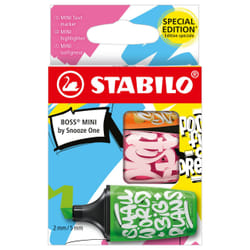 STABILO BOSS MINI by Snooze One evidenziatore 3 pz Verde, Arancione, Rosa