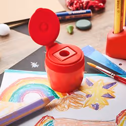 STABILO woody 3 in 1 Temperamatite manuale Rosso - Vista aggiuntiva 8