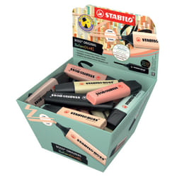 STABILO BOSS ORIGINAL NatureCOLORS evidenziatore 30 pz Punta smussata Beige, Nero, Marrone, Corallo, Grigio scuro, Verde, Grigio