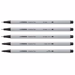 STABILO Creative Tips marcatore Nero 5 pz