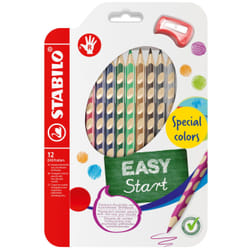 STABILO EASYcolors R Blu viola, Marrone, Carmine, Verde smeraldo, Oro, Verde, Grigio, Blu marino, Ocra, Argento, Bianco, Giallo verde 12 pz