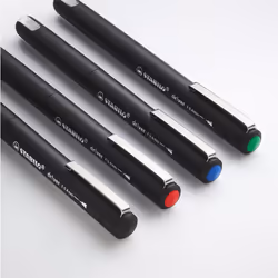 STABILO dr!ver penna tecnica Fine Nero, Blu, Verde, Rosso 4 pz - Vista aggiuntiva 5