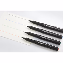 STABILO dr!ver penna tecnica Fine Nero, Blu, Verde, Rosso 4 pz - Vista aggiuntiva 8
