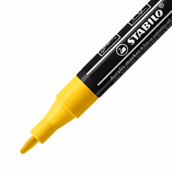 STABILO FREE Acrylic evidenziatore 5 pz Nero, Blu, Carmine, Turchese, Giallo - Vista aggiuntiva 4