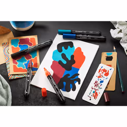 STABILO FREE Acrylic evidenziatore 5 pz Nero, Blu, Carmine, Turchese, Giallo - Vista aggiuntiva 5