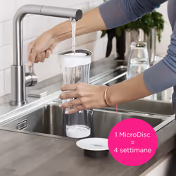 Brita Bottiglia filtrante per acqua bianca (1.3l) incl. 1 x filtro MicroDisc - adatta alla porta del frigorifero con Memo digitale - Vista aggiuntiva 5